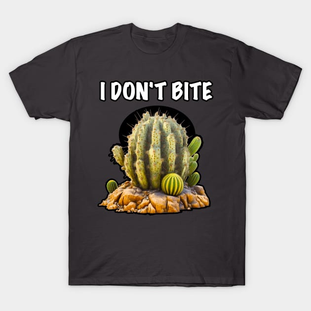 Cactus - I don't bite T-Shirt by Rabbit Hole Designs